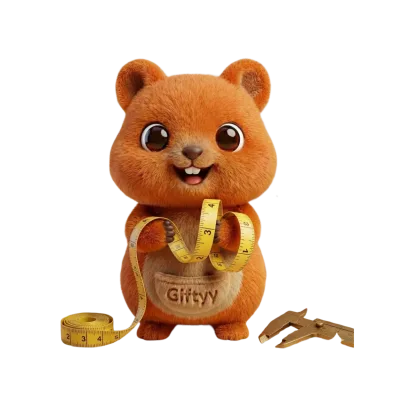 Giftyy mascot for Sizes