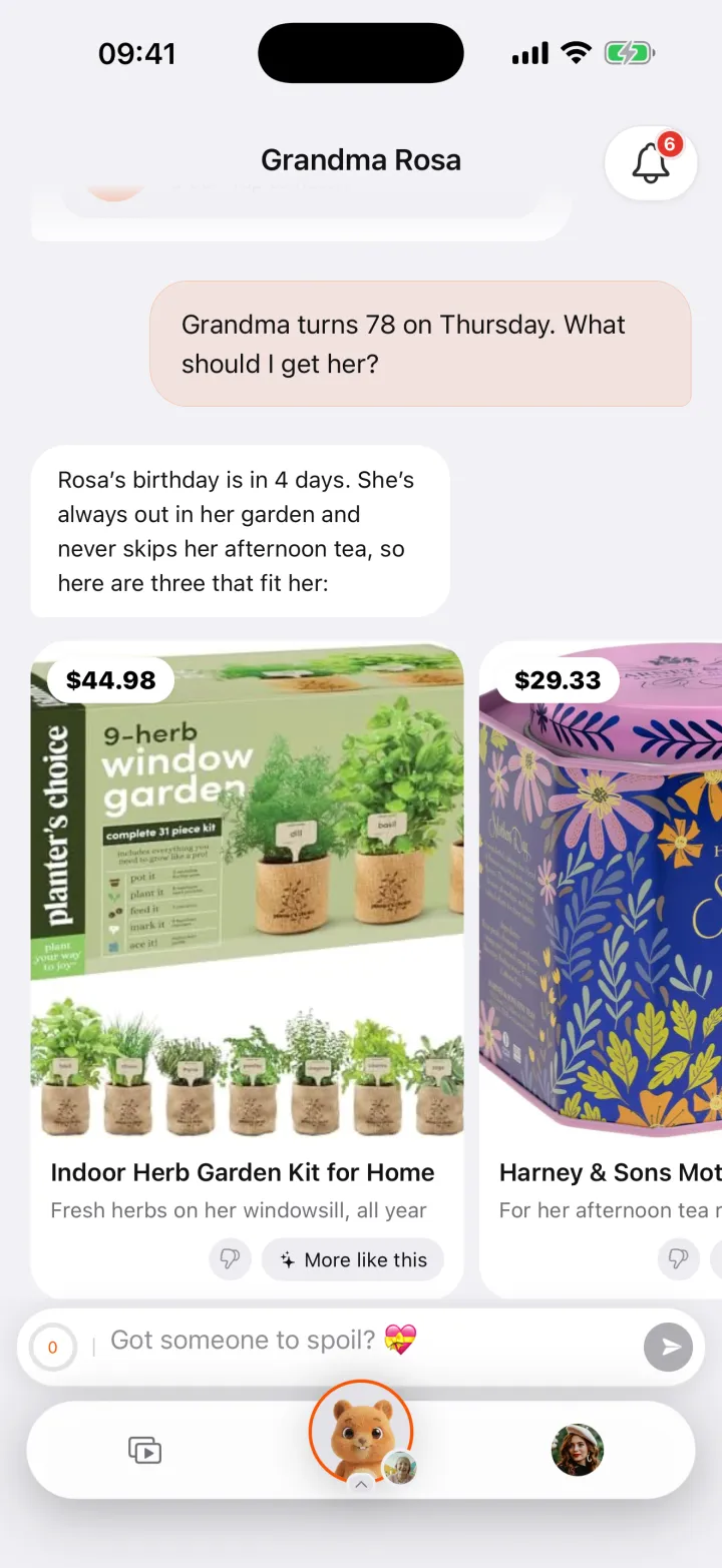Gift picks for Grandma Rosa: an herb garden kit and a tea tin