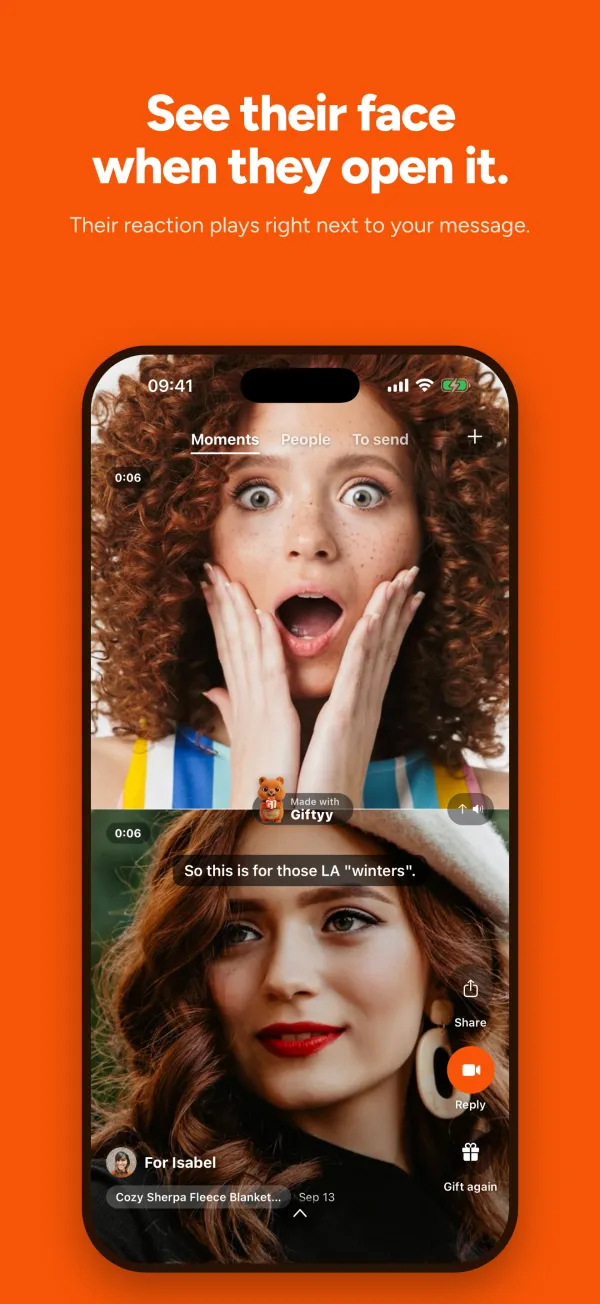 Giftyy app screen