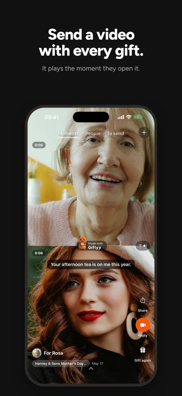 Giftyy app screen