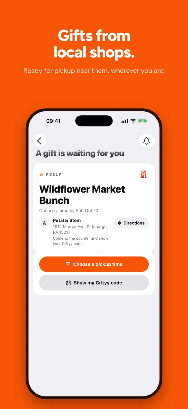 Giftyy app screen