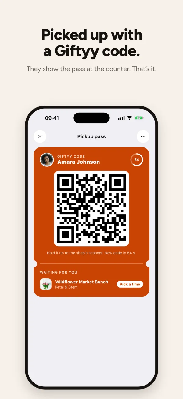 Giftyy app screen